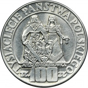 100 zloty 1966 Mieszko et Dąbrówka