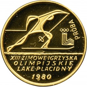 PRÓBA, 2.000 złotych 1980 Igrzyska w Lake Placid