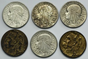 Set, II RP, 5 gold 1932-1935 (6 pieces).