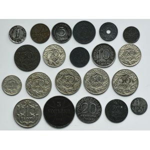 Sada, Druhá polská republika, Polské království, Ost a generální vláda, směs mincí (21 kusů)