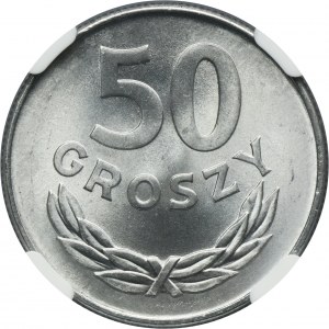 50 groszy 1975 - NGC MS66