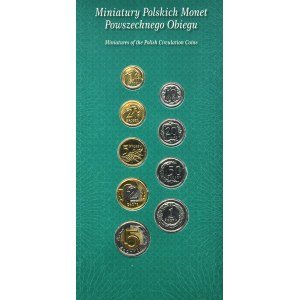Zestaw, Miniatury Polskich Monet Powszechnego Obiegu 2008