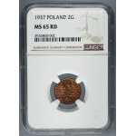 2 grosze 1937 - NGC MS65 RD