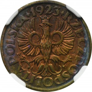 5 Pfennige 1923 Messing - NGC MS63