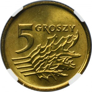 5 groszy 1993 - NGC MS68