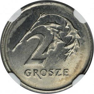PRÓBA MIEDZIONIKIEL, 2 grosze 2006 - NGC MS64 - BARDZO RZADKIE