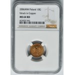 SAMPLE COPPER, 10 pennies 2006 - NGC MS64 RD - VERY RARE