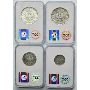 Zestaw, II RP, 2-10 złotych 1933-1936 (4 szt.)