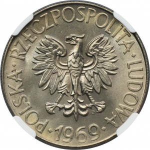 10 zlatých 1969 Kosciuszko - NGC MS66