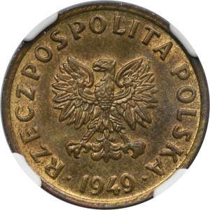 5 pennies 1949 Bronze - NGC MS63 BN