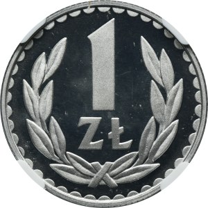 1 złoty 1981 - NGC PF68 ULTRA CAMEO - LUSTRZANKA