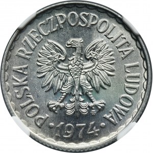 1 złoty 1974 - NGC MS64
