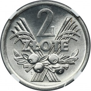 2 złote 1971 Jagody - NGC MS65