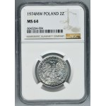2 złote 1974 Jagody - NGC MS64