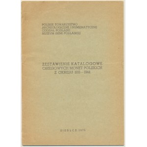 PTAiN, Liste de catalogue des pièces de circulation polonaises de la période 1916-1944