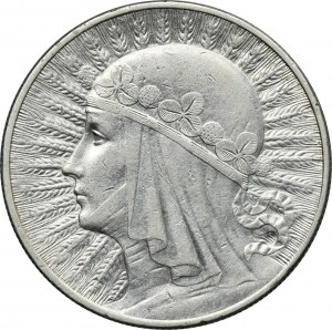 Głowa Kobiety, 10 złotych Warszawa 1933