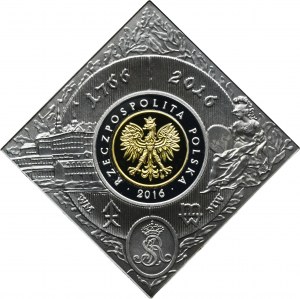 5 złotych 2016 250. Rocznica Założenia Mennicy Warszawskiej