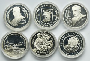 Set, 100,000-200,000 zloty 1992-1994 (6 pieces).