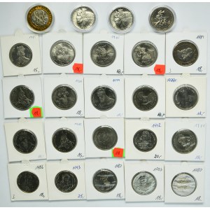 Zestaw, PRL, 20-20.000 złotych 1975-1992 (24 szt.)