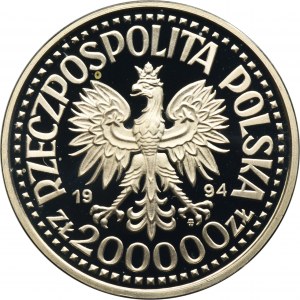 200 000 zlatých 1994 Žigmund I. Starý, polfigúra