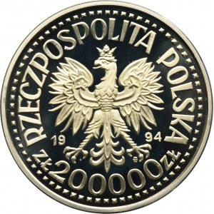200 000 zlatých 1994 Zikmund I. Starý, busta
