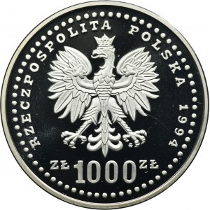 PRÓBA NIKIEL, 1.000 złotych 1994 XV PUCHAR ŚWIATA