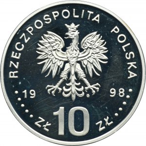 10 złotych 1998 Zygmunt III Waza - półpostać