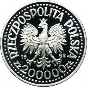 200 000 zlatých 1993 Kazimír IV. jagellonský, půlfigurka - vzácné