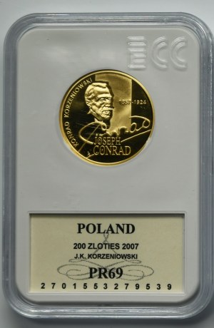 200 złotych 2007 Konrad Korzeniowski - GCN PR69