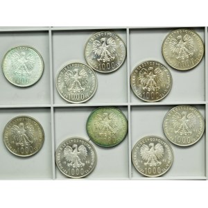 Zestaw, PRL, 1.000 złotych Jan Paweł II 1982-1983 (10 szt.)