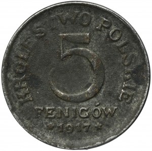 Polské království, 5 fenig 1917