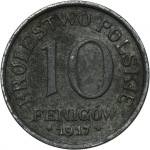 Königreich Polen, 10 fenig 1917