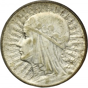 Tête de femme, 5 zlotys Varsovie 1934