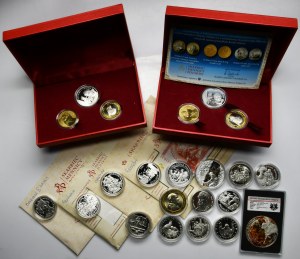 Satz, Polen, Schatzkammer der Polnischen Münze, Münzen und Medaillen (22 Stk.)