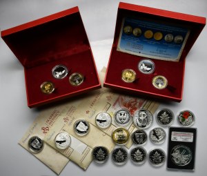 Set, Poland, Treasury of the Polish Mint, Coins and medals (22 pieces).