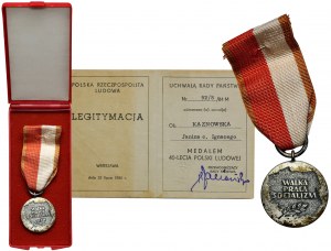 PRL, Médaille du 40e anniversaire de la République populaire de Pologne
