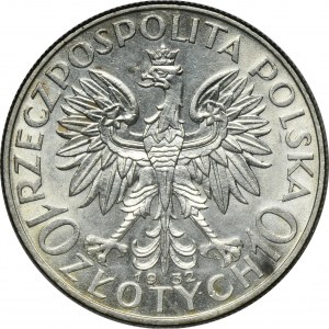 Głowa Kobiety, 10 złotych Warszawa 1932