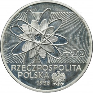 20 oro 1998 100° anniversario della scoperta del polonio e del radio