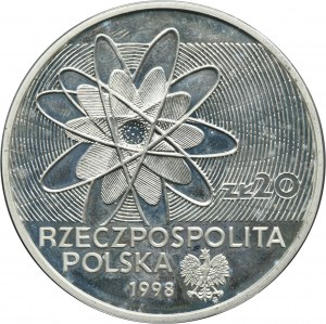 20 zlatých 1998 100. výročie objavu polónia a rádia