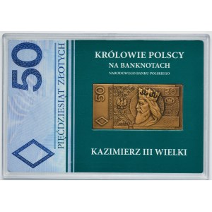 Zestaw, Królowie Polscy na banknotach, 20 i 50 złotych (2 szt.)
