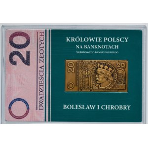 Set, Rois de Pologne sur les billets de banque, 20 et 50 zloty (2 pièces)