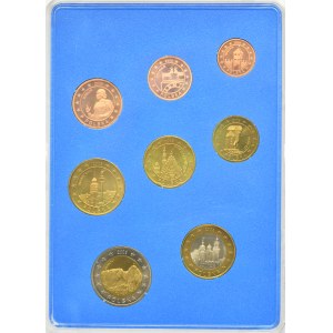 Zestaw polskich monet typu Euro 2003