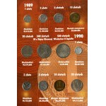Set, Repubblica Popolare di Polonia, Monete circolanti polacche 1949-1990 (circa 257 pezzi).
