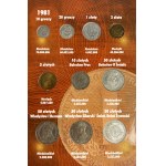 Set, PRL, Polish Circulating Coins 1949-1990 (approx. 257 pieces).
