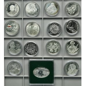 Zestaw, 10 złotych 1998-2010 (15 szt.)