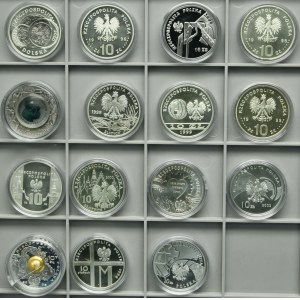 Sada, 10 zlatých 1996-2008 (15 kusov)