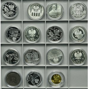 Sada, 10 zlatých 1998-2008 (15 kusů)