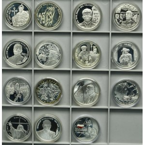 Zestaw, 10 złotych 1995-2000 (15 szt.)