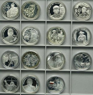 Súprava, 10 zlatých 1995-2000 (15 kusov)