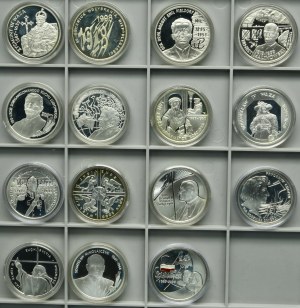 Zestaw, 10 złotych 1995-2000 (15 szt.)